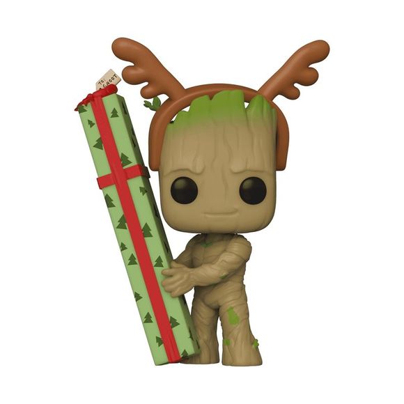 Funko POP! Guardians of the Galaxy Holiday Groot 3.75" Vinyl Figure (#1105) - Picture 1 of 3